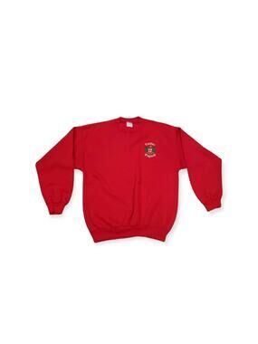 Red London England Sweater Made in UK | Size Medium